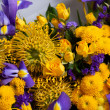 Букет Краски Ван Гога с хризантемами и ирисами вид 1
