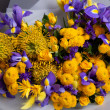 Букет Краски Ван Гога с хризантемами и ирисами вид 2