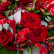 Авторский букет Экзотика с розами и экзотическими цветами вид 2