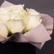 Букет &quot;Стиль&quot; белая роза в шляпной коробке, 11 шт., Эквадор вид 5